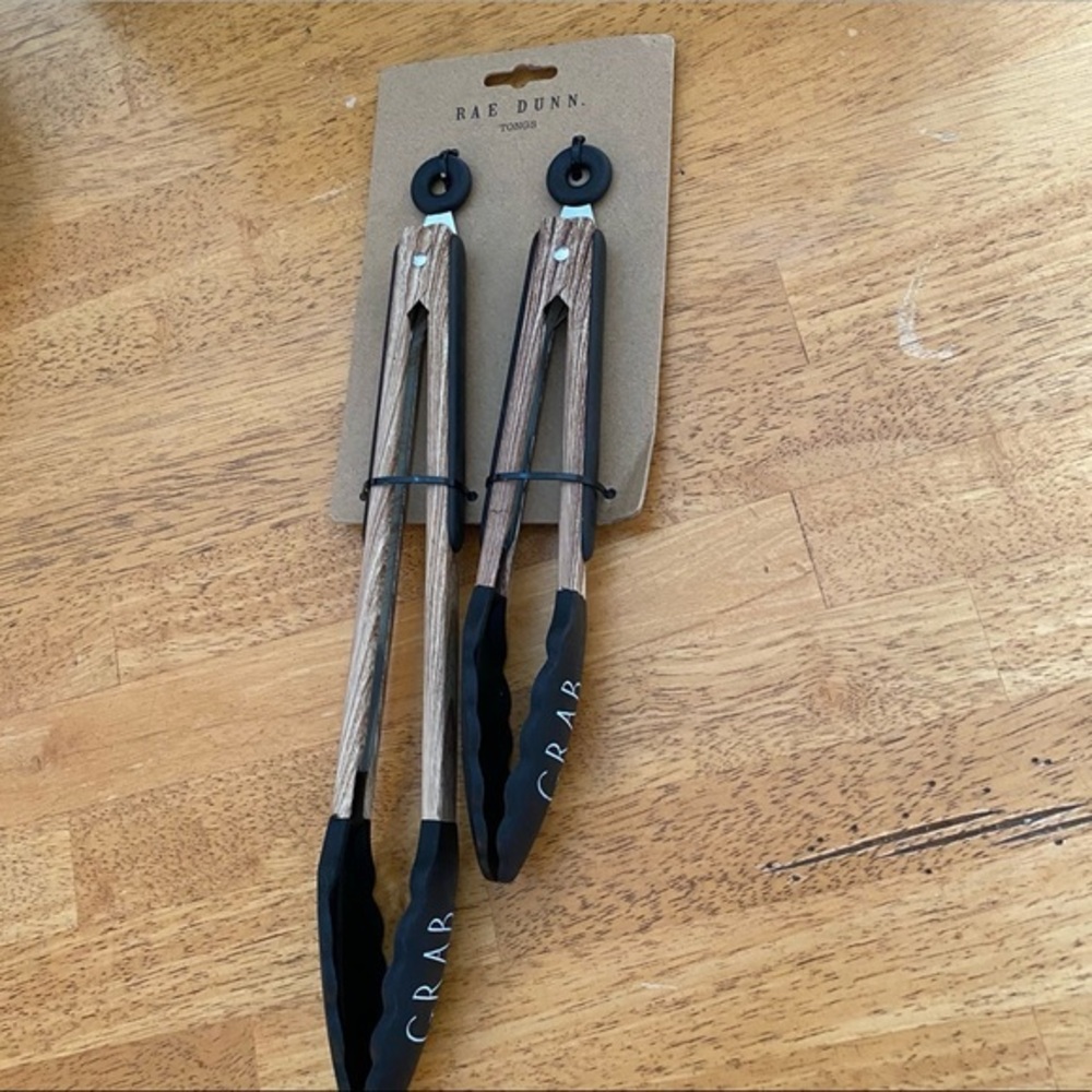 Rae Dunn GRAB Tongs Utensil Set